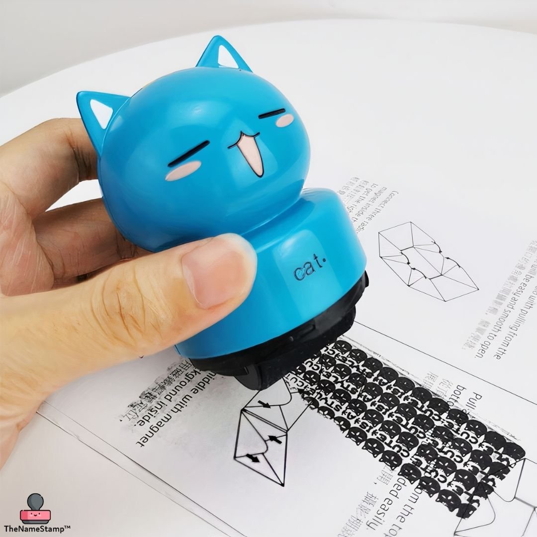 Identity Theft Protection Stamp - Cat & Paw - TheNameStamp™